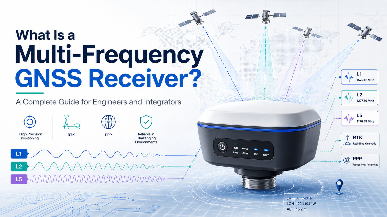 What Is a Multi-Frequency GNSS Receiver? A Complete Guide for Engineers and Integrators