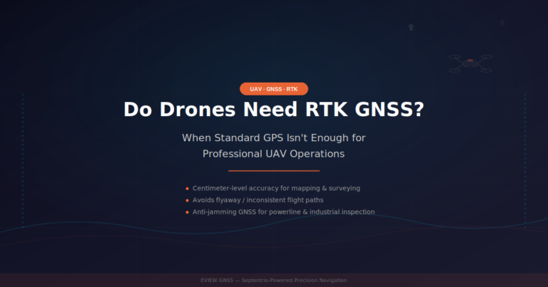 Do Drones Need RTK GNSS? When Standard GPS Isn’t Enough for Professional UAV Operations