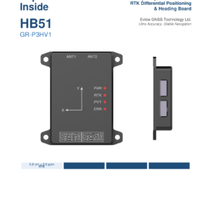 HB51 (GR-P3HV1) Multi-Frequency GNSS Receiver - RTK Differential Positioning & Heading Board