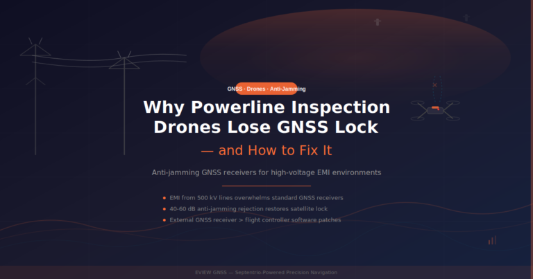 Why Powerline Inspection Drones Lose GNSS Lock — and How to Fix It
