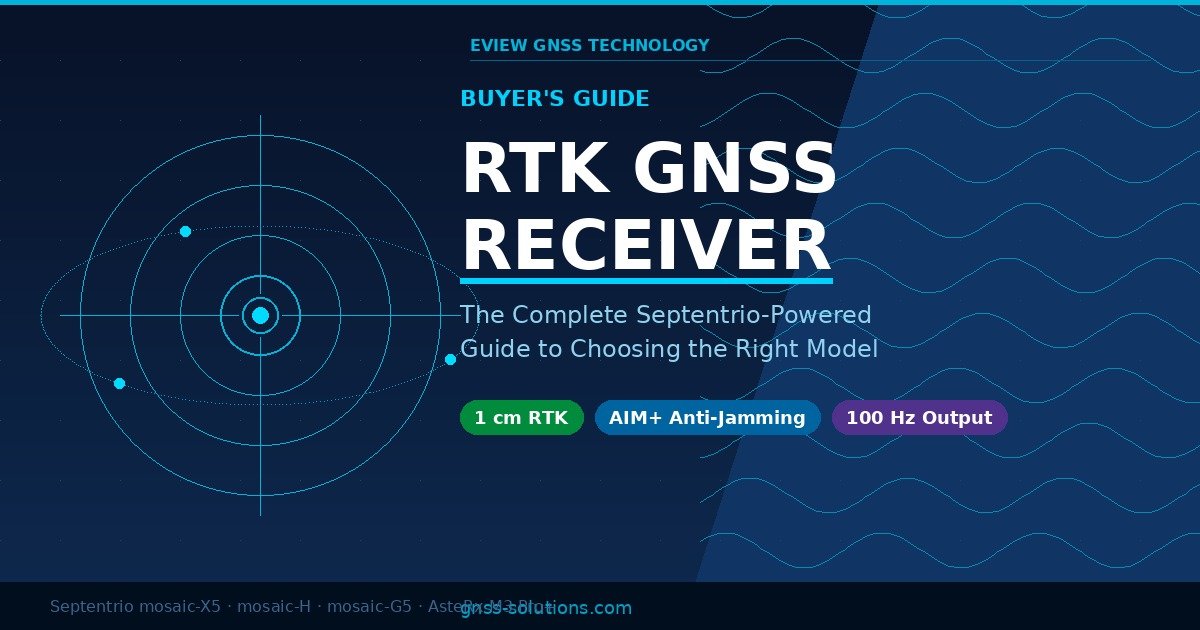 RTK GNSS receiver buyer guide — Eview GNSS Septentrio-powered lineup comparison