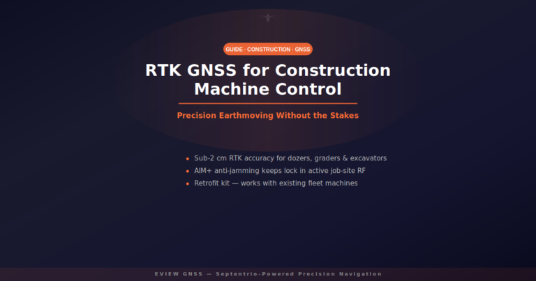 RTK GNSS for Construction Machine Control