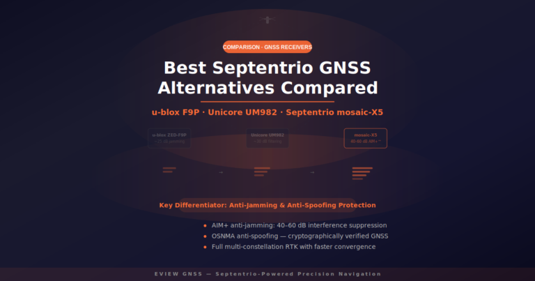 Best Septentrio GNSS Alternatives: u-blox F9P vs Unicore UM982 vs mosaic-X5