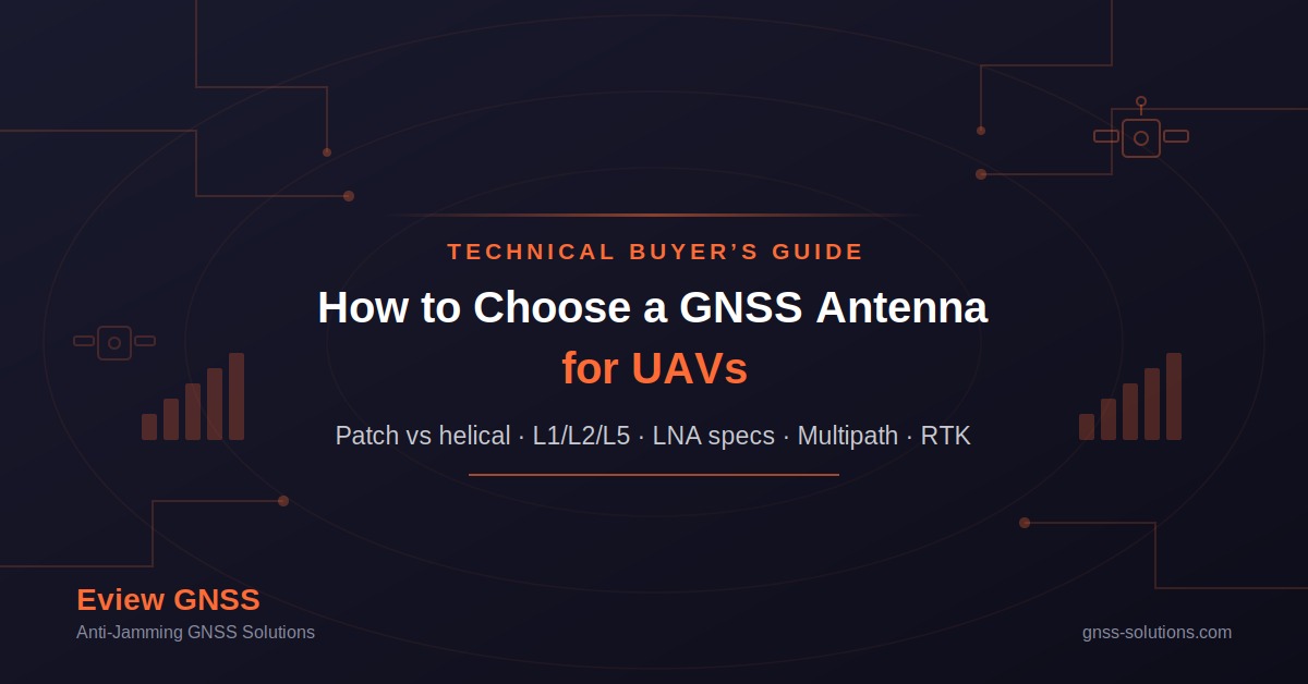 How to choose a GNSS antenna for UAVs - multi-band patch antenna with LNA for RTK drone positioning