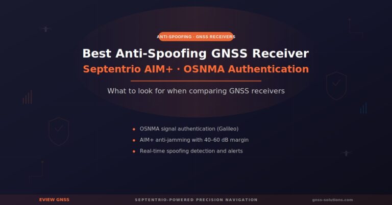What GNSS Receiver Has the Best Anti-Spoofing? A Technical Buyer’s Guide