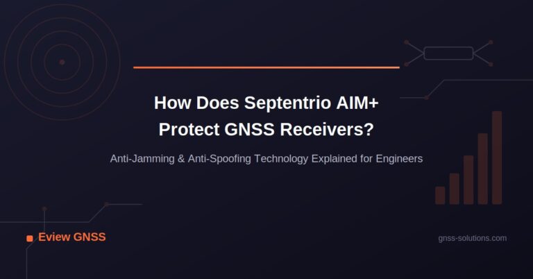How Does Septentrio AIM+ Protect GNSS Receivers? Anti-Jamming Explained