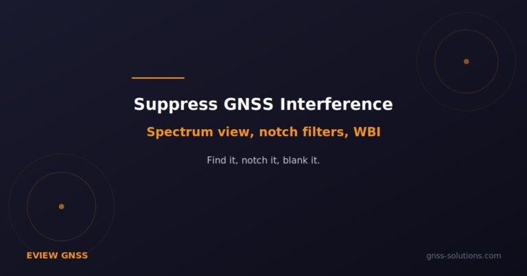 Detect and Suppress GNSS Interference with AIM+