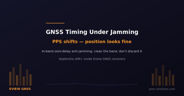 GNSS Timing Under Jamming: Why PPS Shifts and How to Stop It