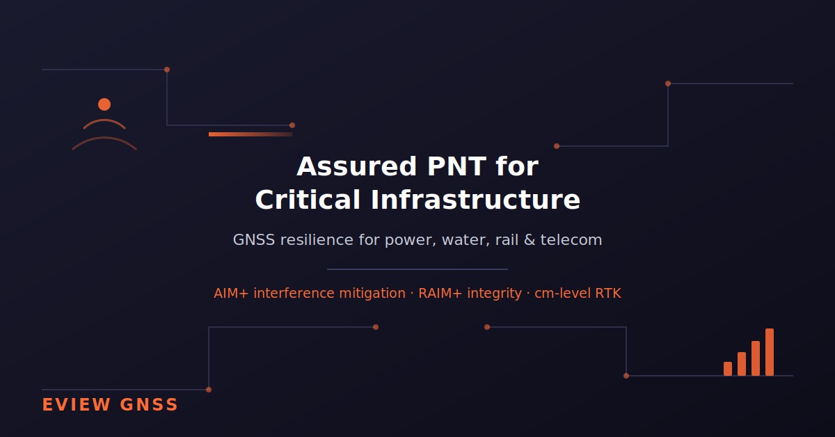 Assured PNT for critical infrastructure - GNSS resilience for power, water, rail and telecom networks