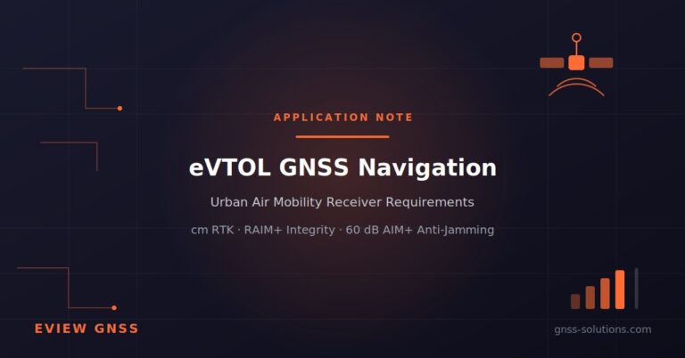 eVTOL GNSS Navigation: Requirements for Urban Air Mobility