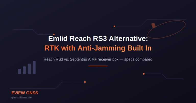 Emlid Reach RS3 Alternative: RTK with Anti-Jamming Built In