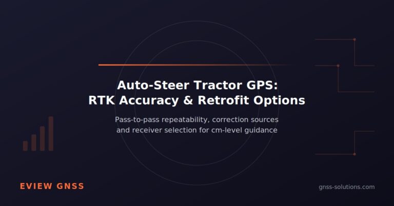 Auto-Steer Tractor GPS: RTK Accuracy & Retrofit Options