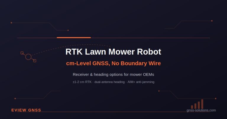 RTK Lawn Mower Robot: cm-Level GNSS Without Boundary Wire