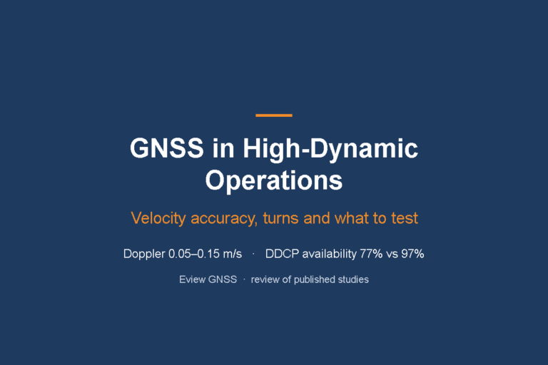 GNSS in High-Dynamic Operations: Velocity Accuracy, Turns and What to Test